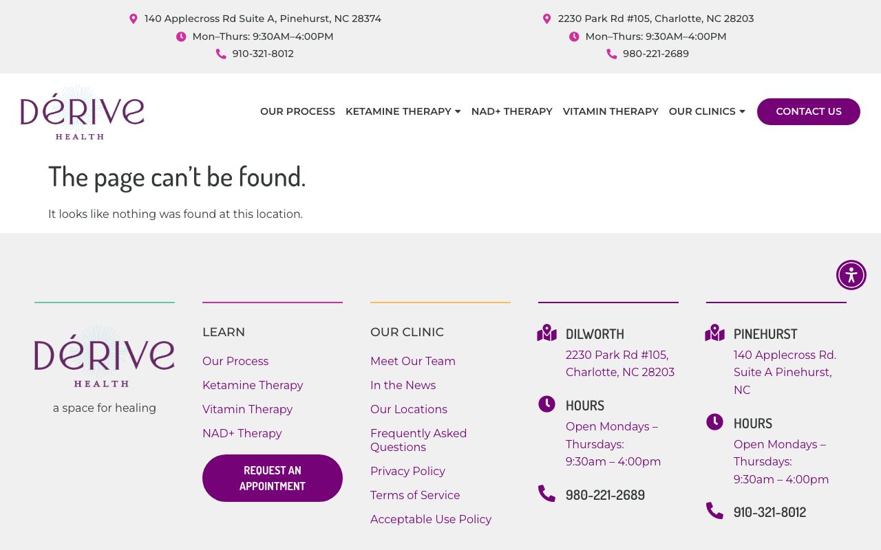 Derive Health, Ketamine Therapy Charlotte