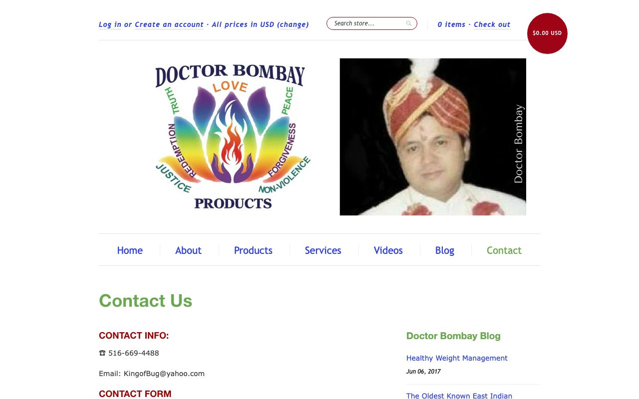 Doctor Bombay Products Inc