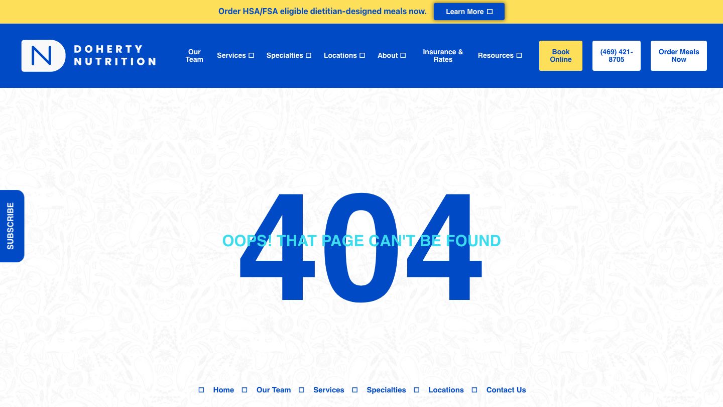 Doherty Nutrition LLC - Virtual Registered Dietitians