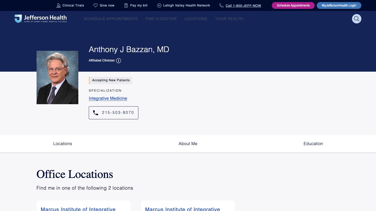 Dr. Anthony J. Bazzan, MD