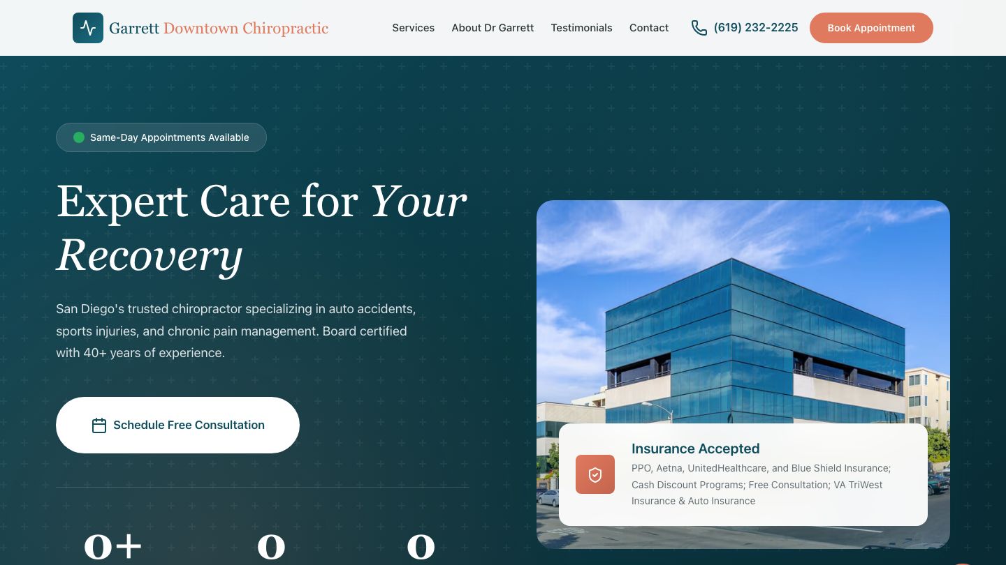 Dr. Brian Garrett office - Doctor of Chiropractic