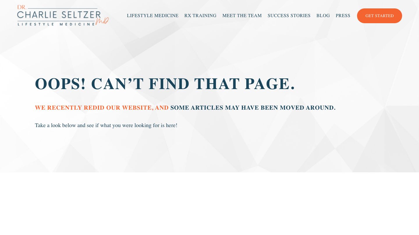 Dr. Charlie Seltzer Lifestyle Medicine