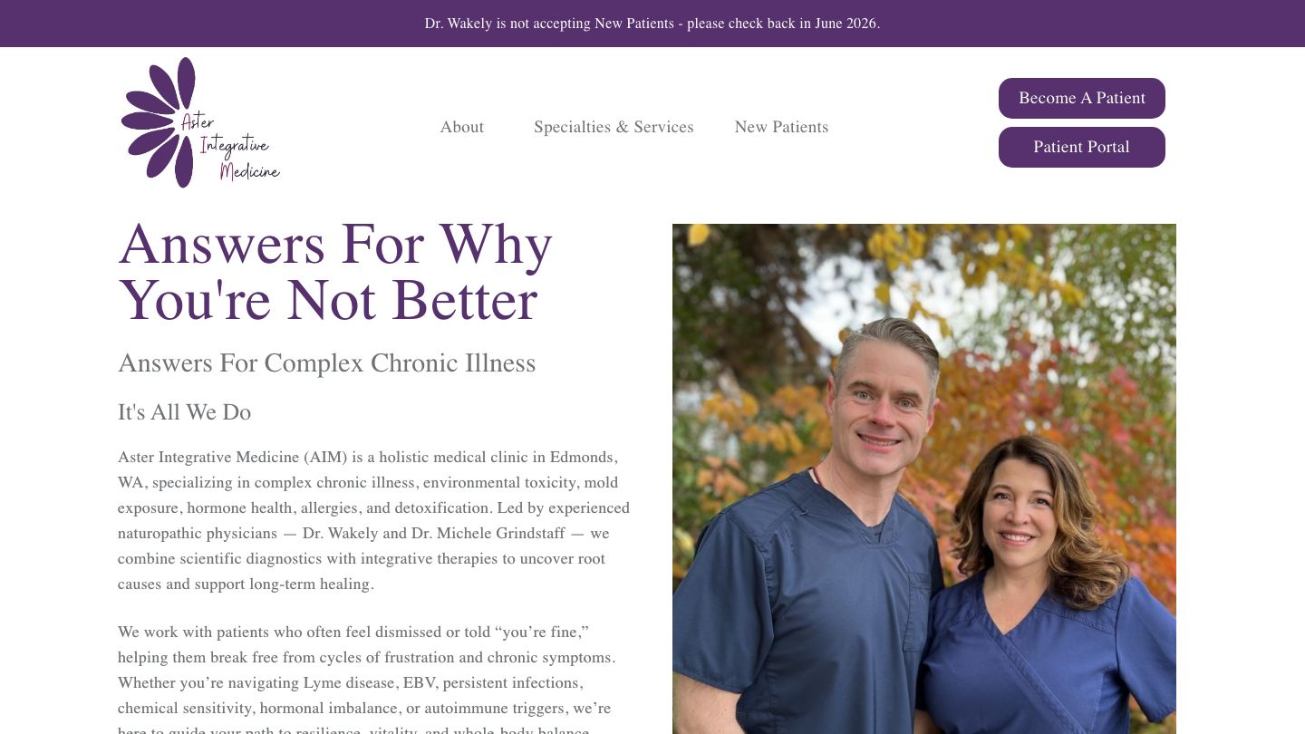 Dr. Christopher Wakely, ND - Aster Integrative Medicine