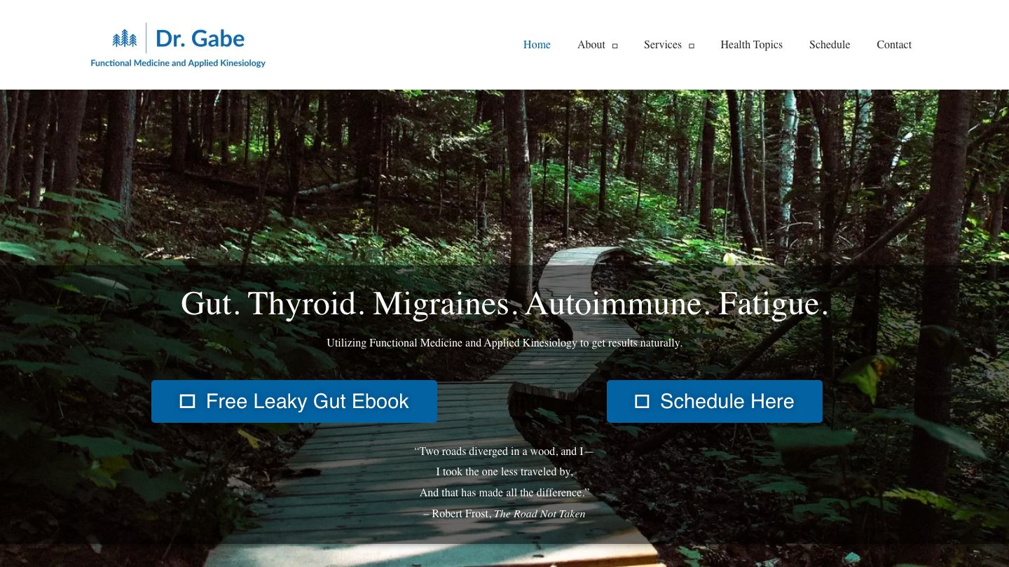 Dr. Gabe Ariciu, DC - Functional Medicine and Applied Kinesiology