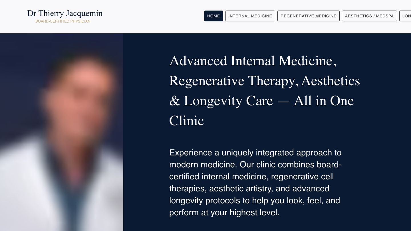 Dr. Thierry Jacquemin, Board Certified Internal Medicine/Medspa Pwrboost Miami
