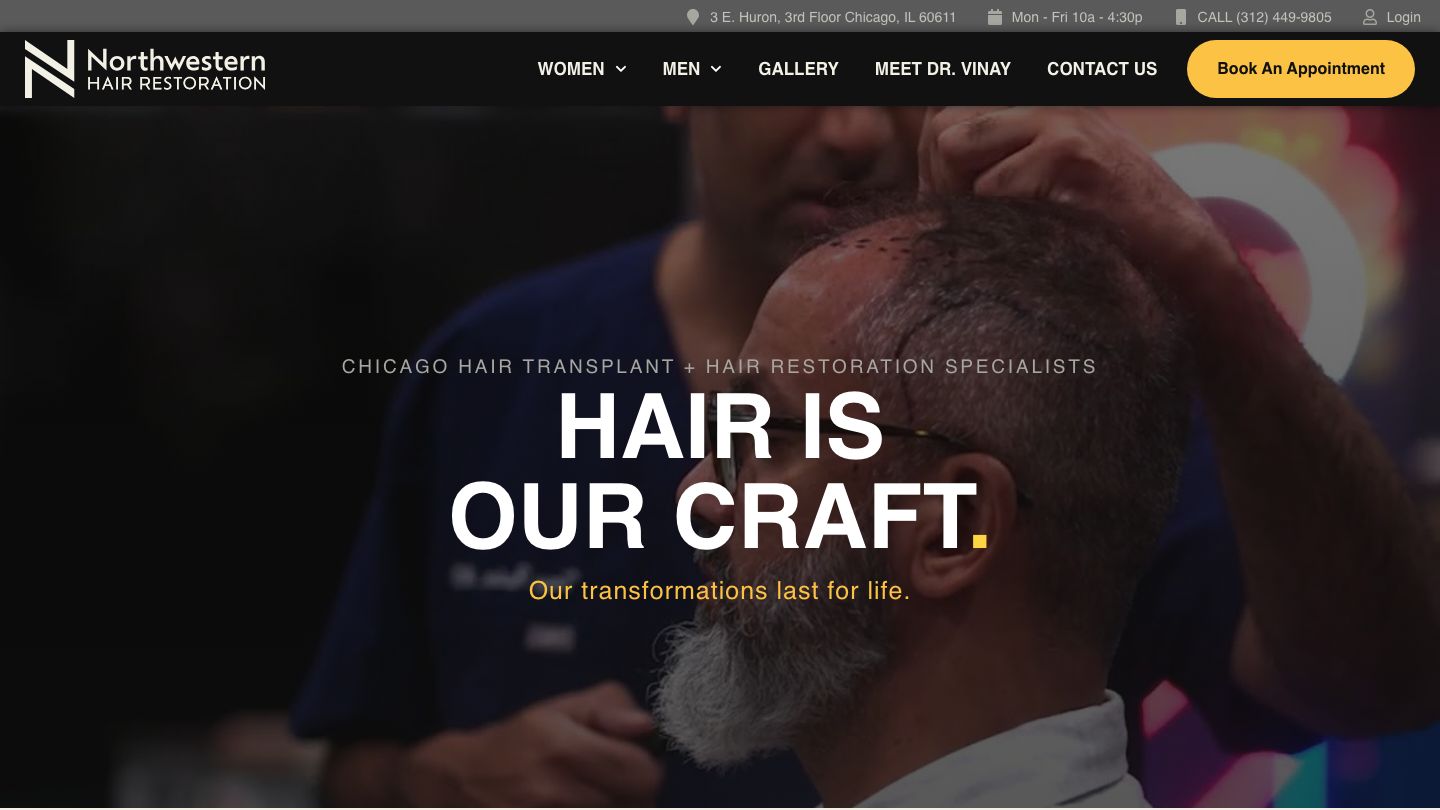 Dr. Vinay | Northwestern Hair Restoration Clinic