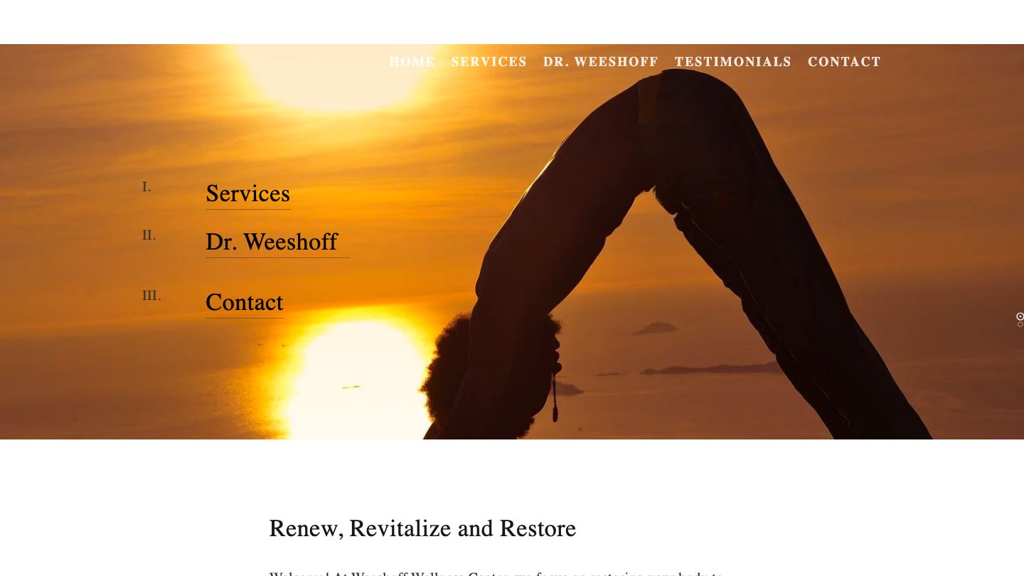 Dr Weeshoff at Weeshoff Wellness Center