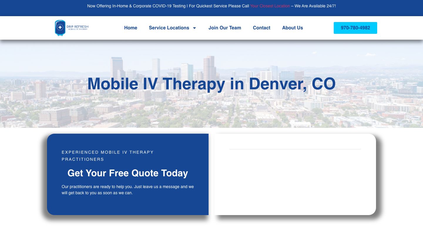 Drip Refresh Mobile IV Therapy - Denver