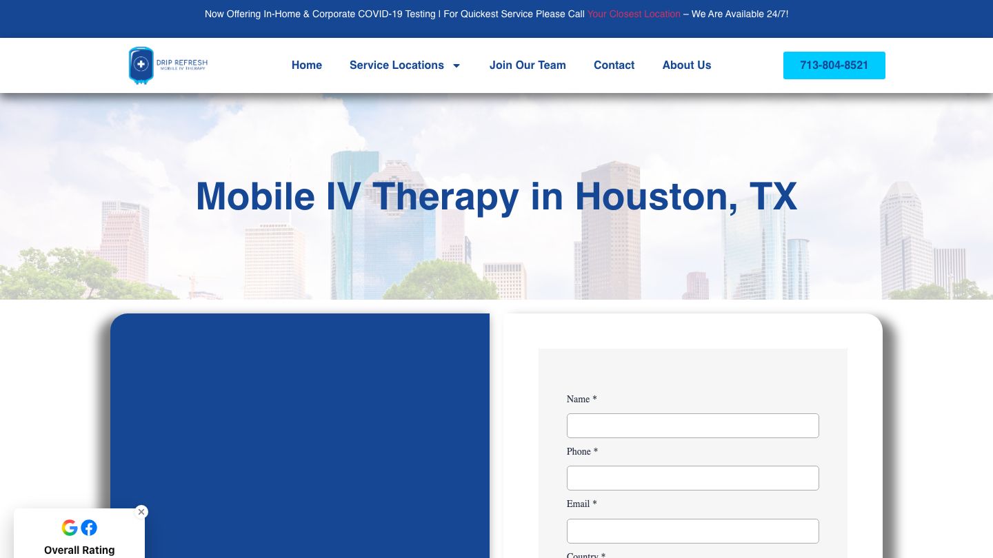 Drip Refresh Mobile IV Therapy - Houston