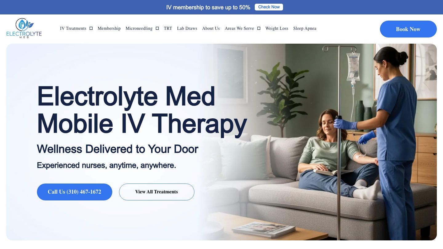Electrolyte Med Mobile IV Therapy