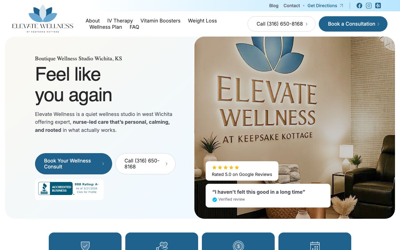 Elevate Wellness at Keepsake Kottage