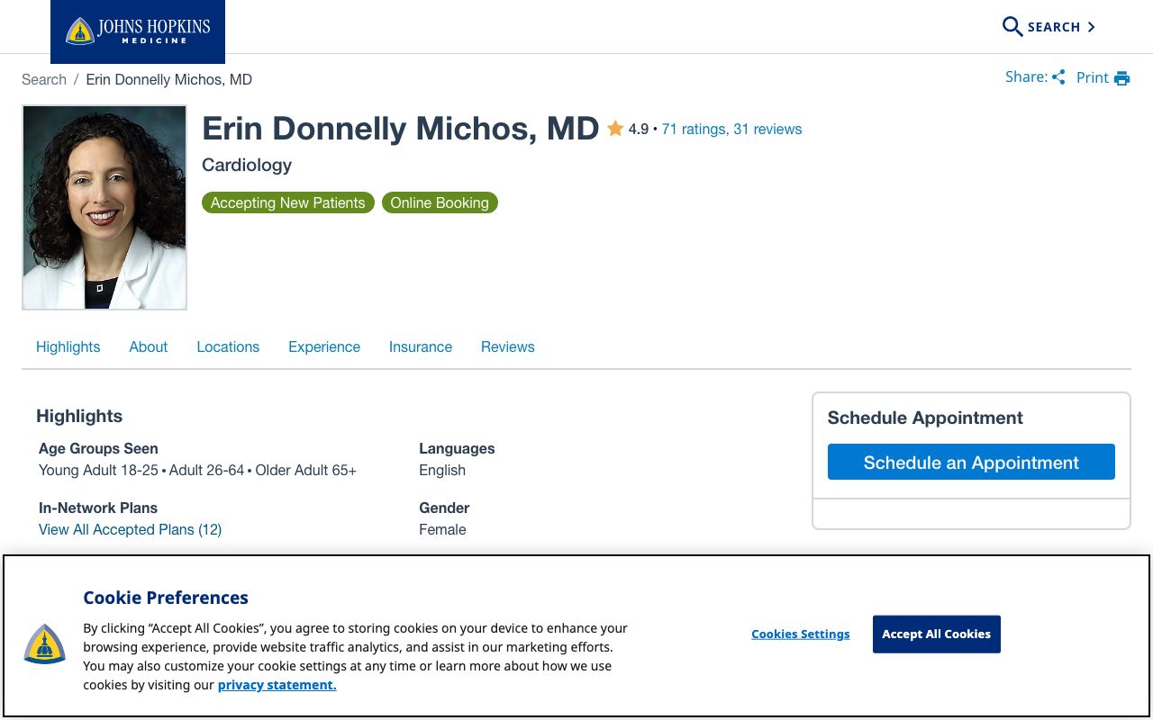 Erin D Michos MD, MHS