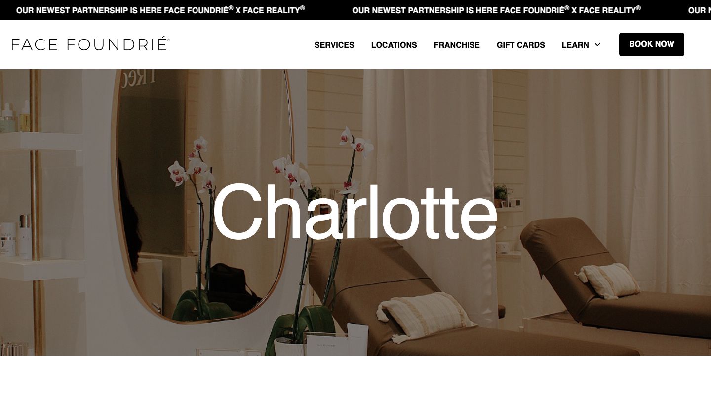 FACE FOUNDRIÉ - Charlotte (South End)