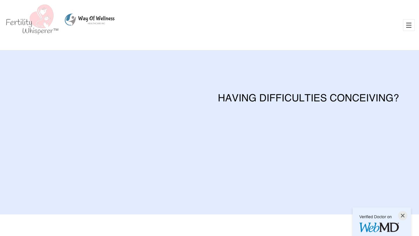 Fertility Whisperer website belongs to Way of Wellness Healthcare Inc.