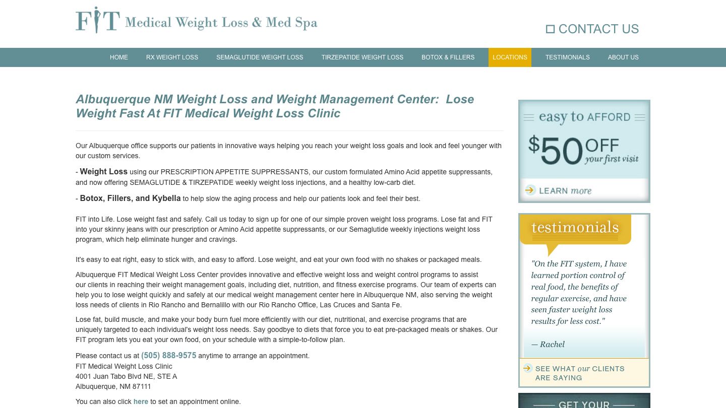 FIT Medical Weight Loss - Albuquerque