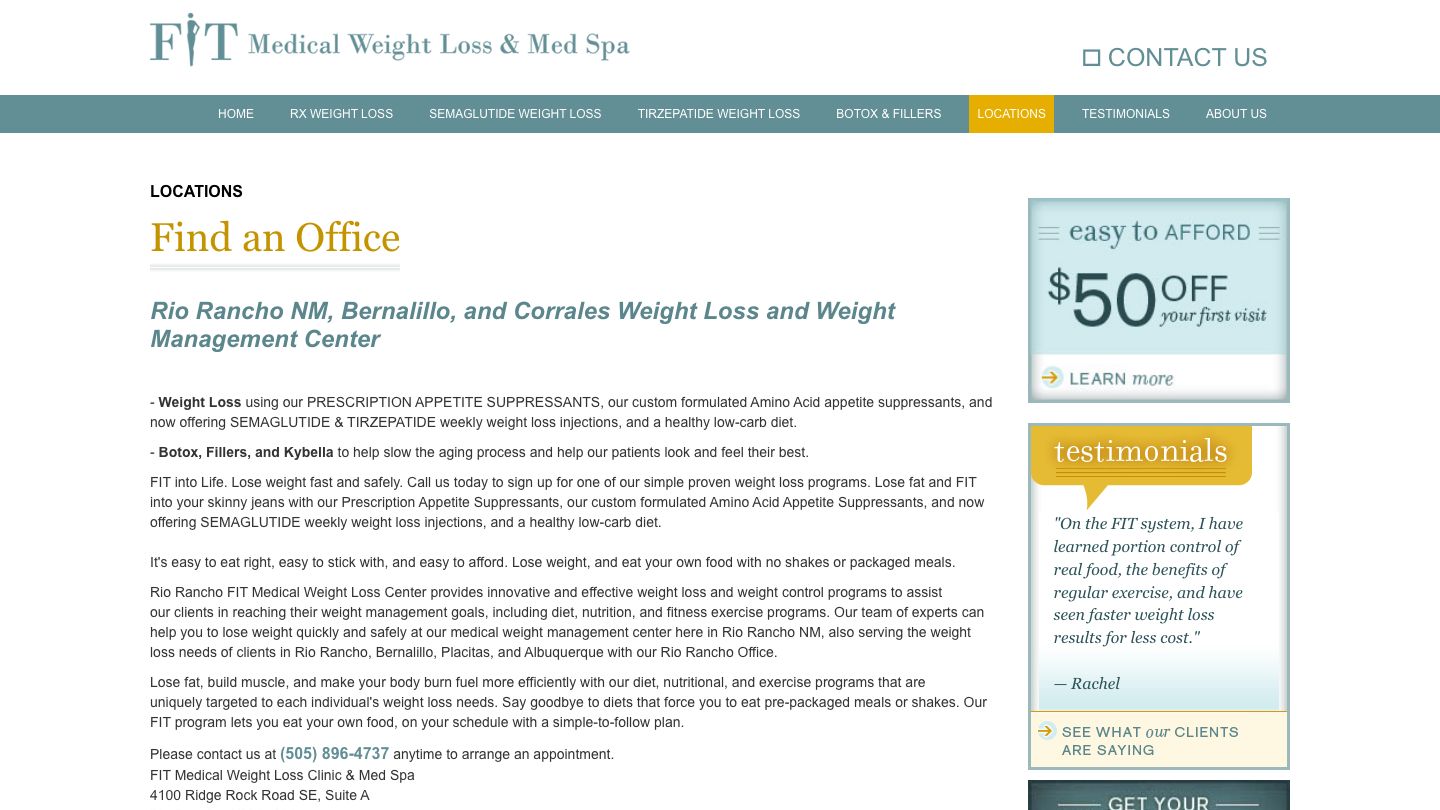 FIT Medical Weight Loss - Rio Rancho