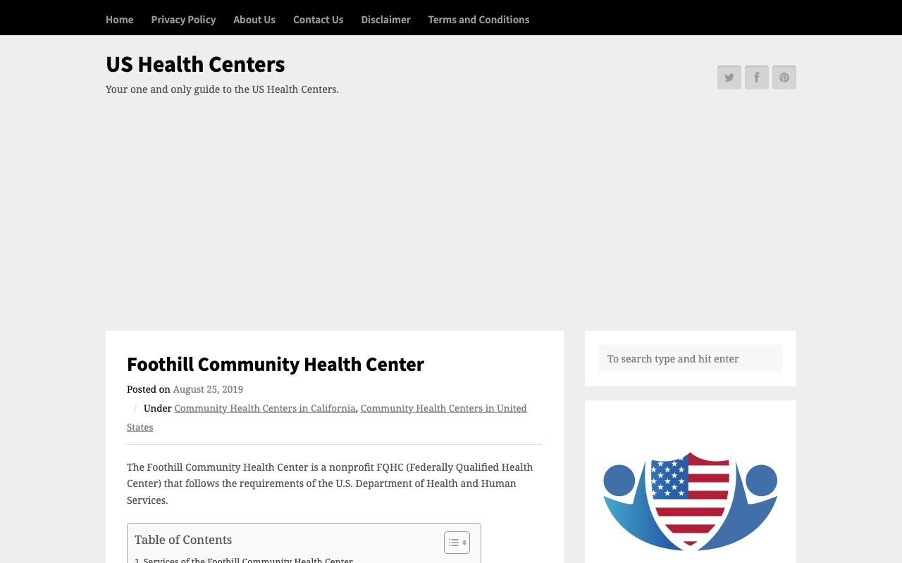 Foothill Community Health Center