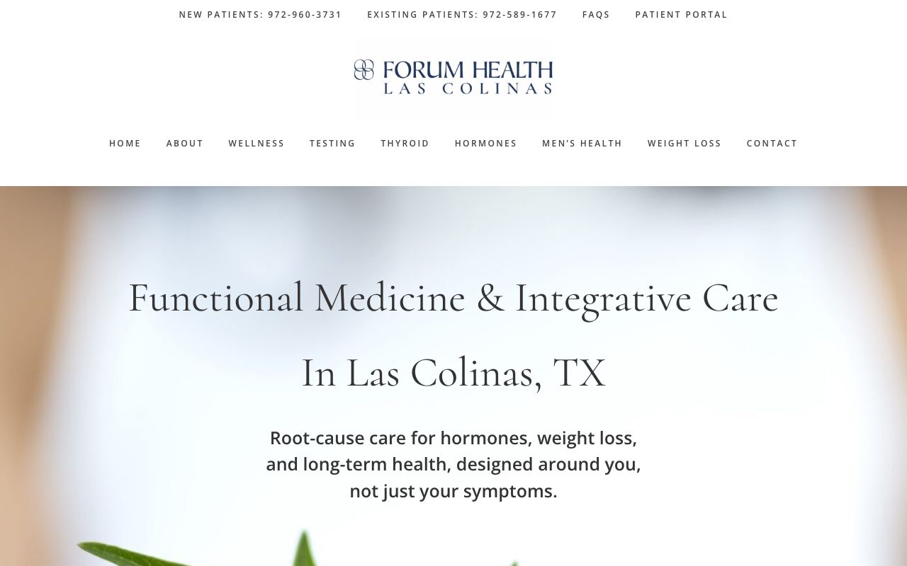 Forum Health Las Colinas Functional Medicine Doctor