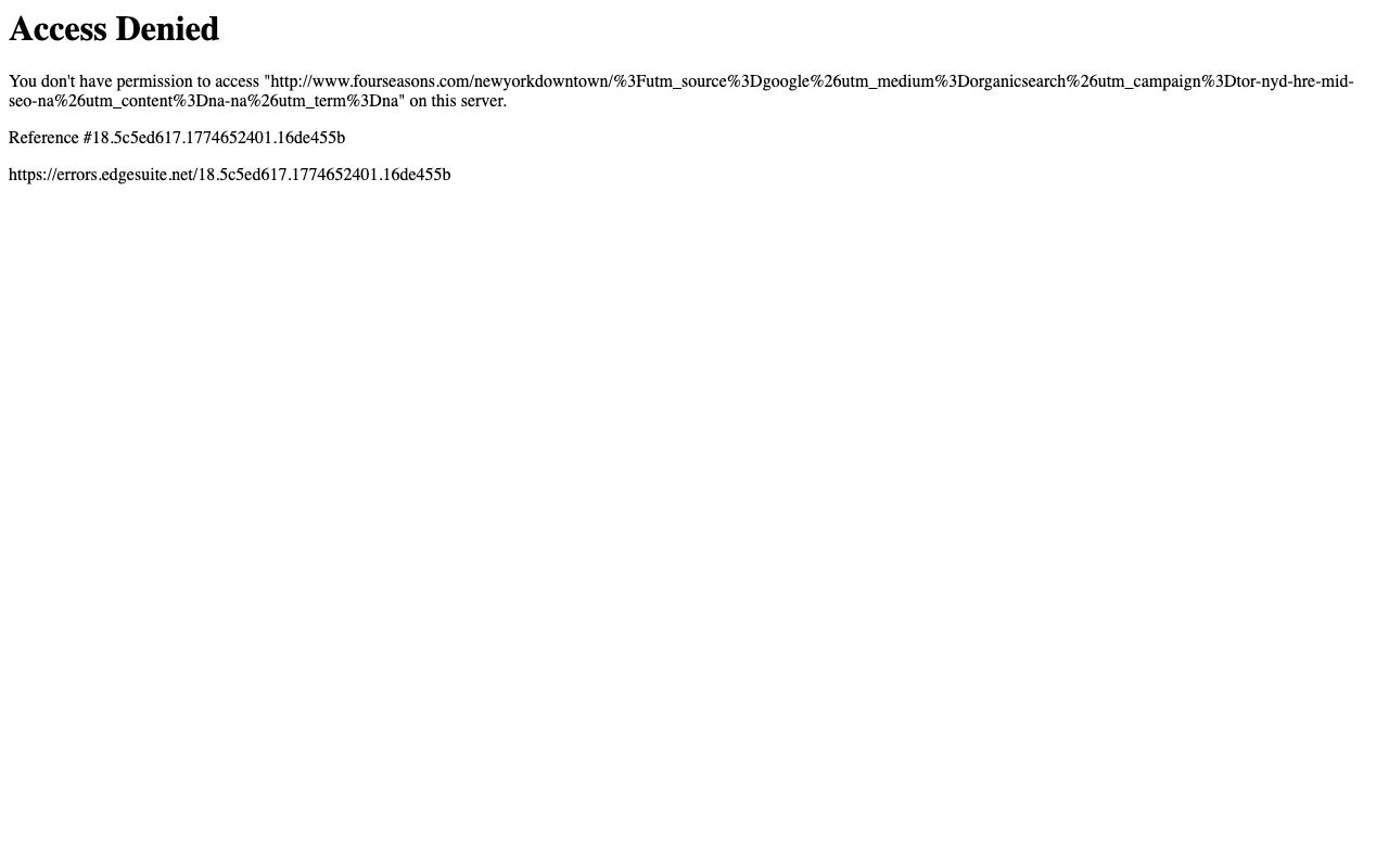 Four Seasons Hotel New York Downtown