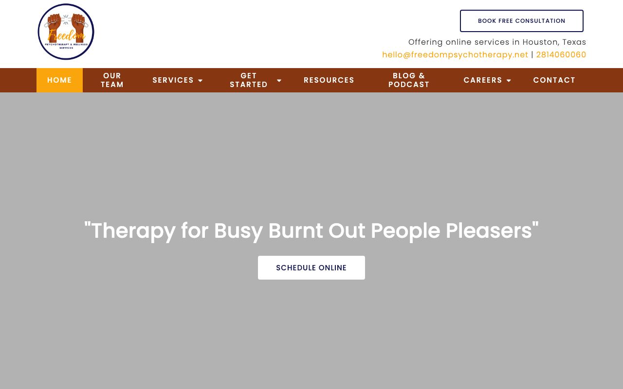 Freedom Psychotherapy and Wellness Services