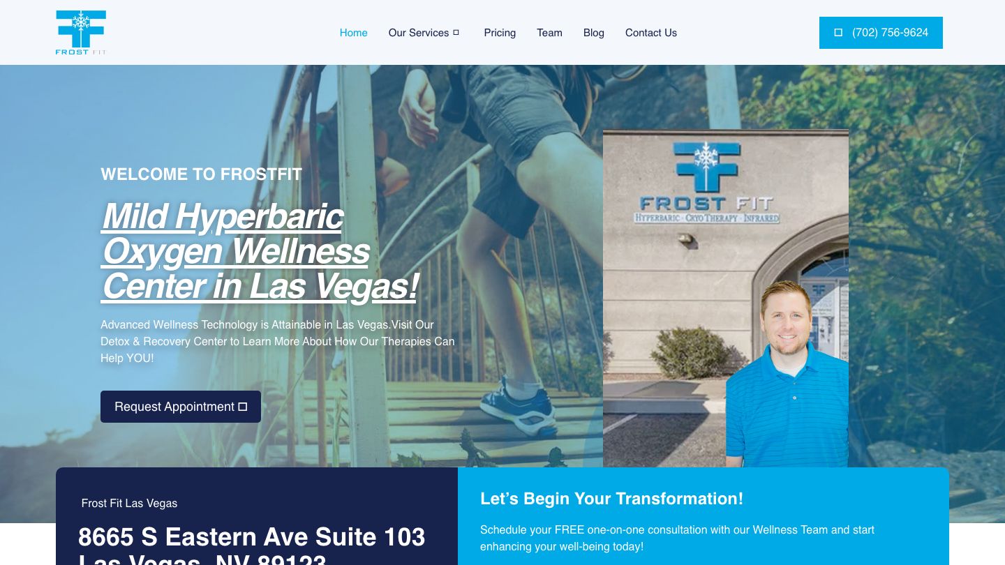 Frost Fit - Hyperbaric Oxygen Therapy, HBOT Chamber