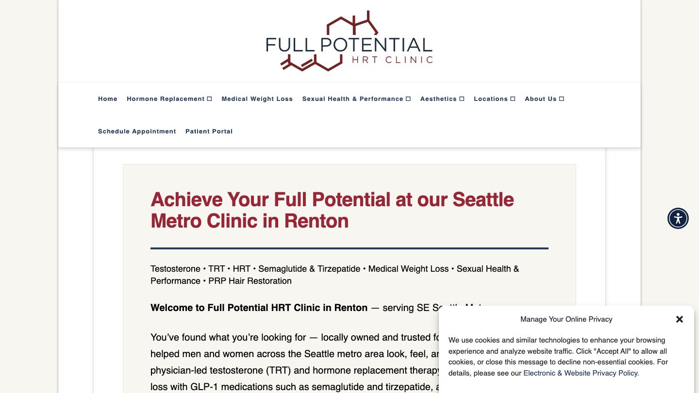 Full Potential HRT Clinic - Testosterone, HRT & Beyond - Renton, WA