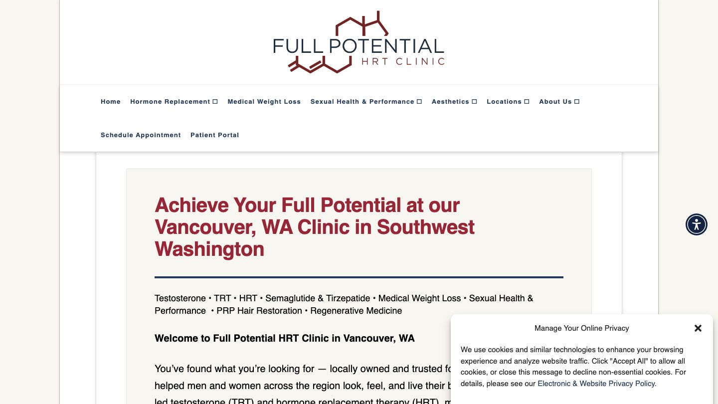 Full Potential HRT Clinic - Testosterone, HRT & Beyond - Vancouver, WA