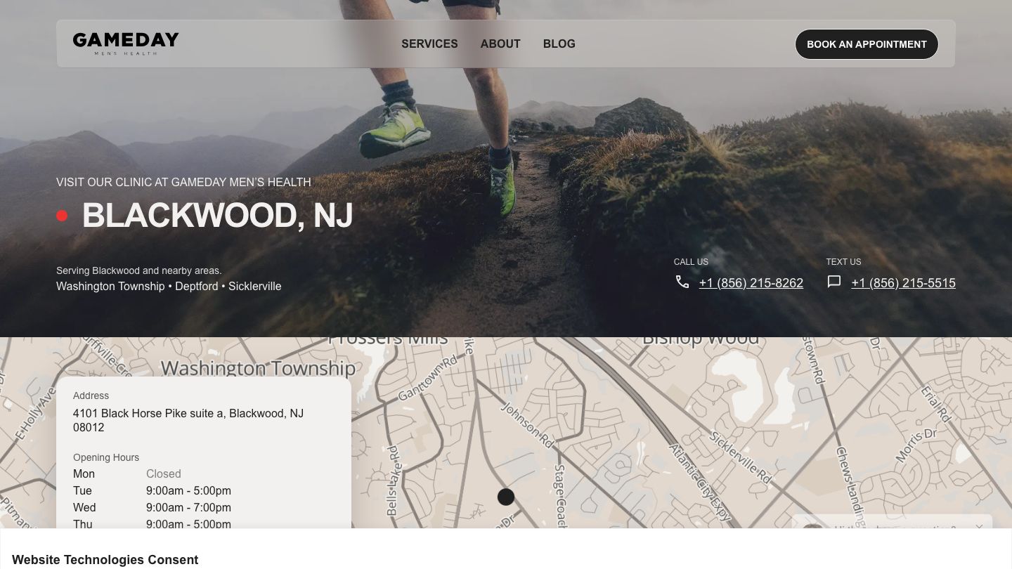 Gameday Men’s Health Blackwood TRT Clinic