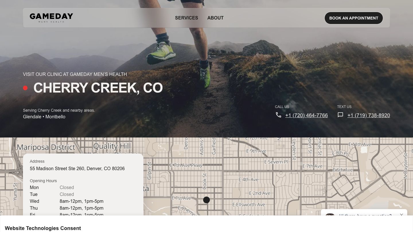 Gameday Men’s Health Cherry Creek TRT and Peptide Clinic