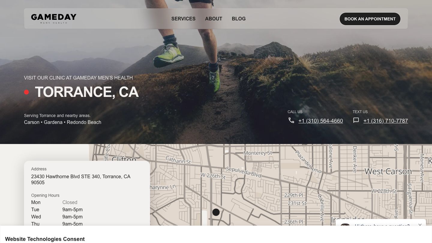 Gameday Men’s Health Torrance TRT Clinic