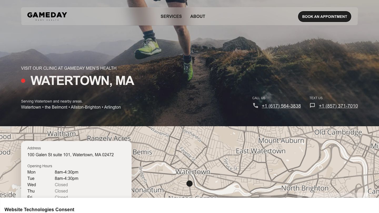 Gameday Men’s Health Watertown TRT Peptides Clinic