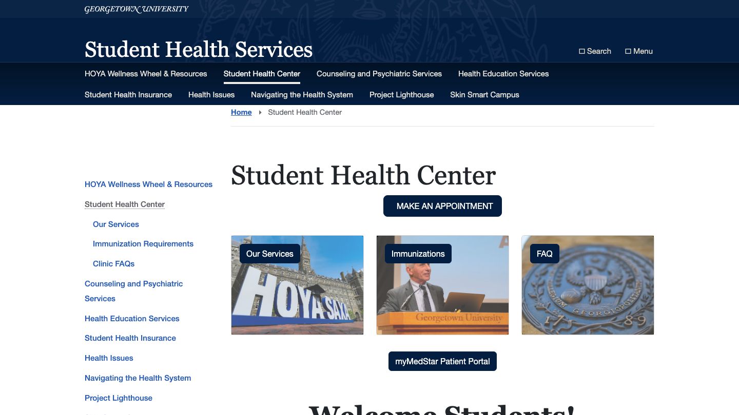 Georgetown University Student Health Center