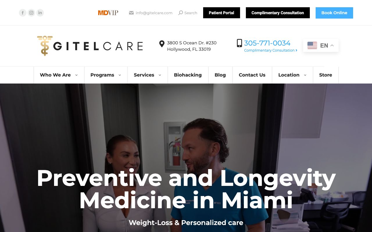 GitelCare Longevity Center by Dr. Dimitri Gitelmaker, MD