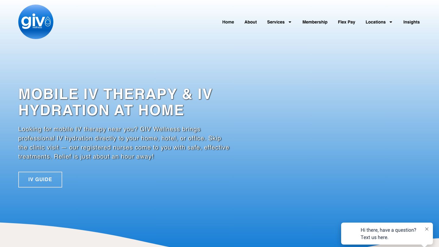 GIV Wellness-Mobile IV Therapy