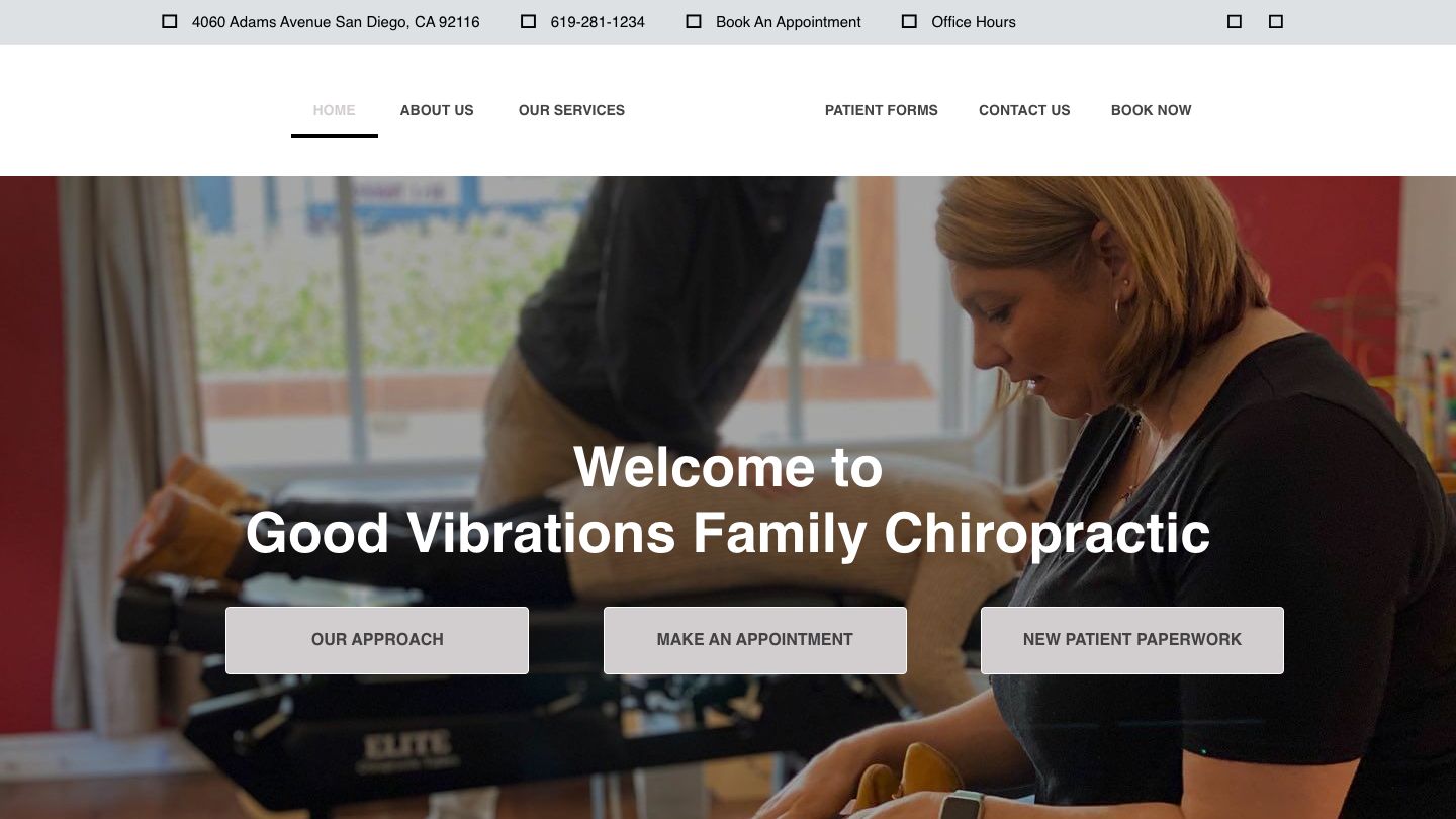 Good Vibrations Family Chiropractic & Massage in San Diego