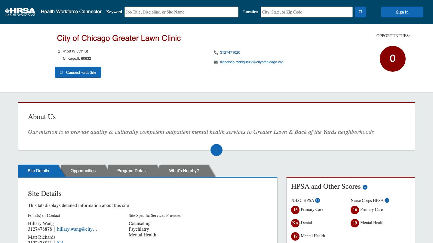 Greater Lawn Mental Health