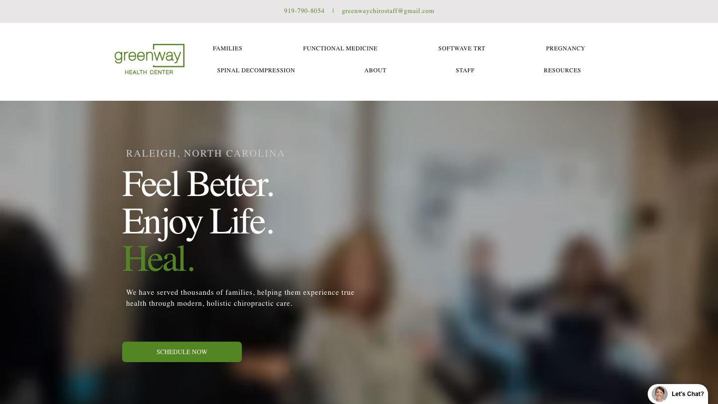 Greenway Health Center *Chiropractor Raleigh*