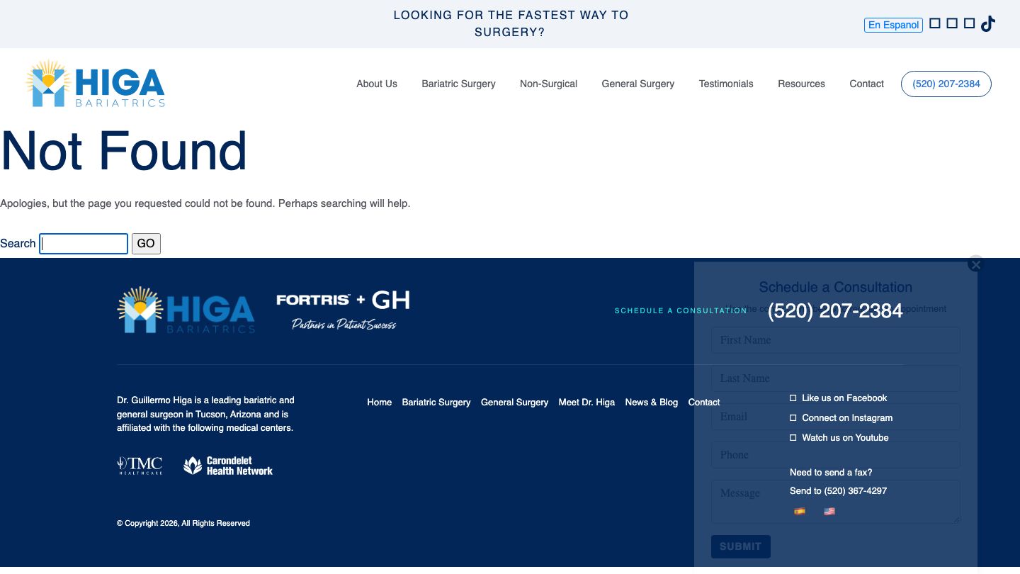 Guillermo Higa, MD, FACS