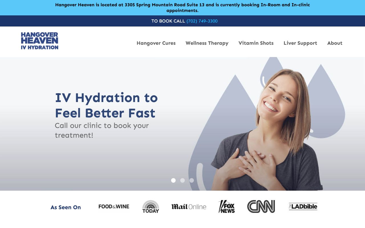 Hangover Heaven IV Hydration