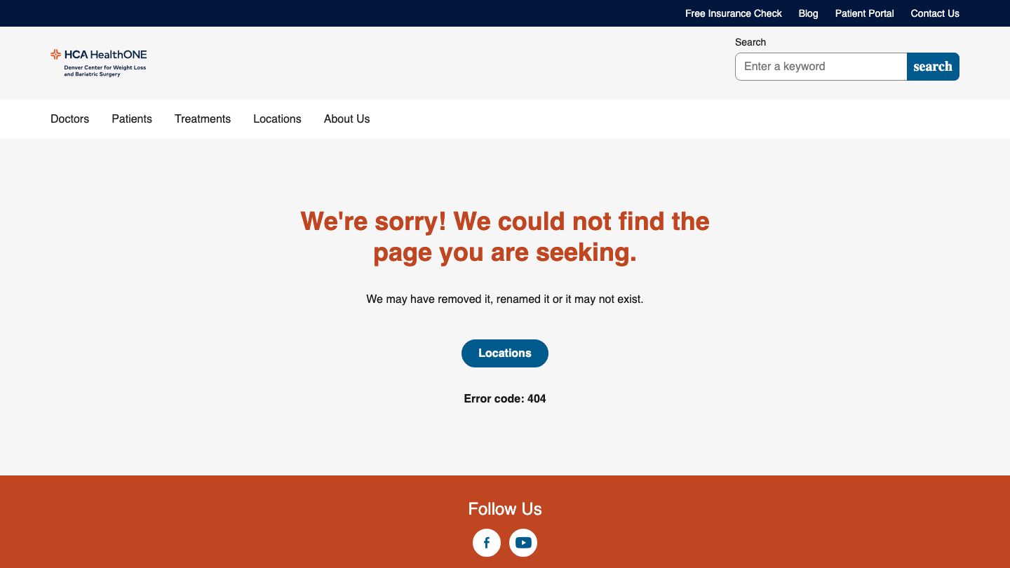 HCA HealthONE Denver Center for Weight Loss and Bariatric Surgery - Colorado Springs