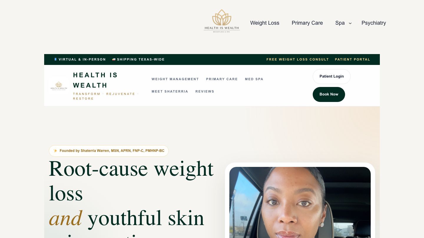 Health is Wealth - primary care, aesthetics, weightloss