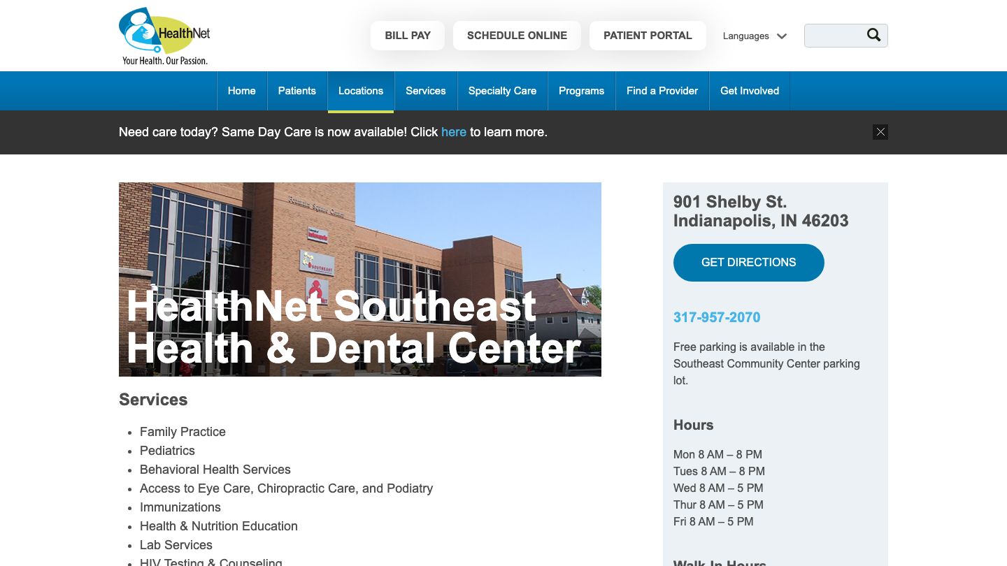 HealthNet Southeast Health & Dental Center