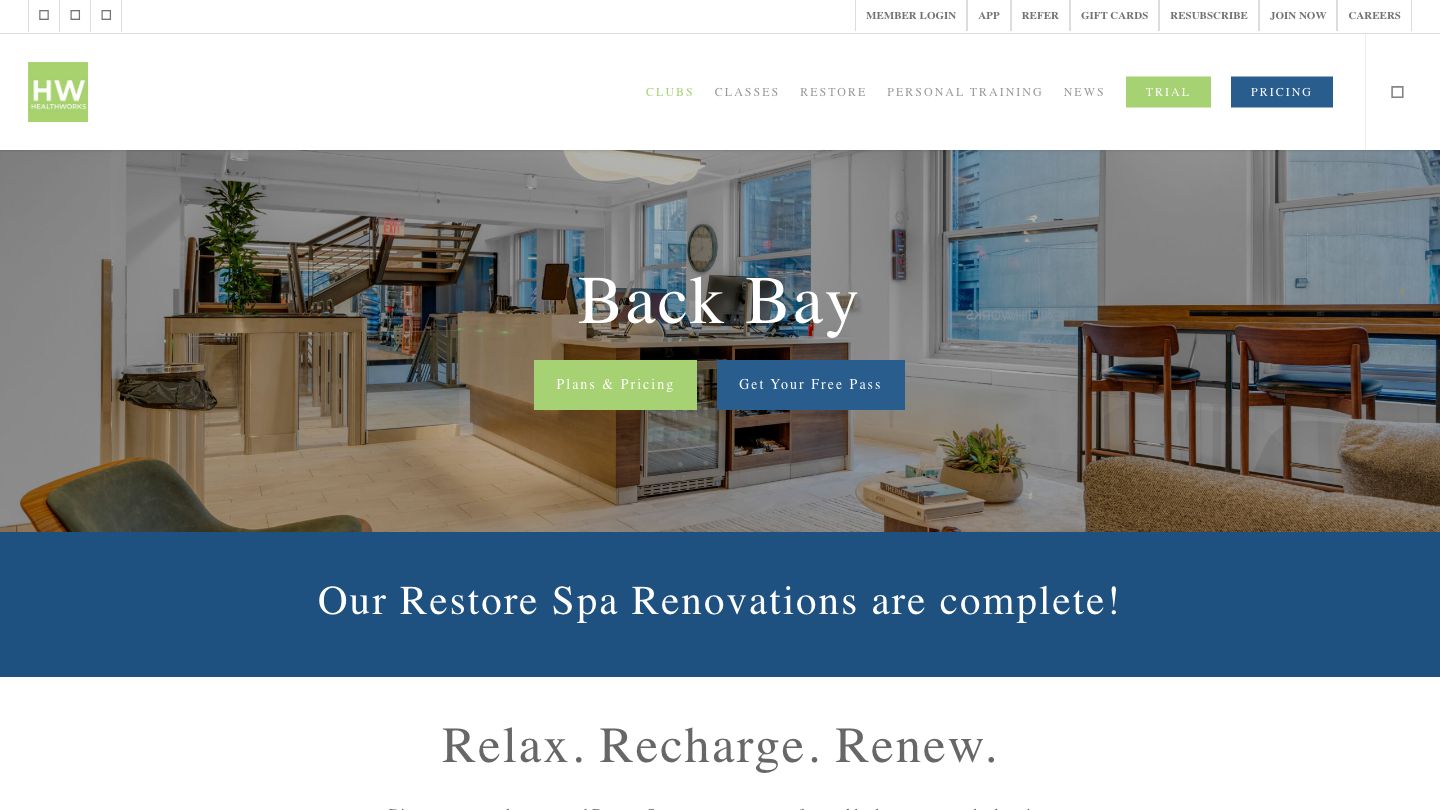 Healthworks Fitness Back Bay