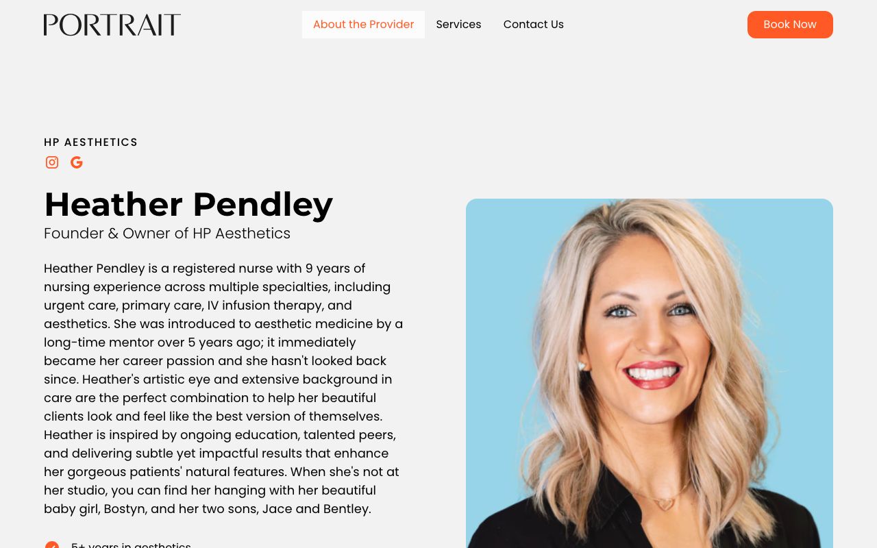 Heather Pendley, RN at HP Aesthetics