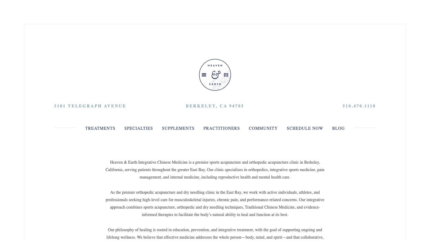 Heaven & Earth Integrative Chinese Medicine