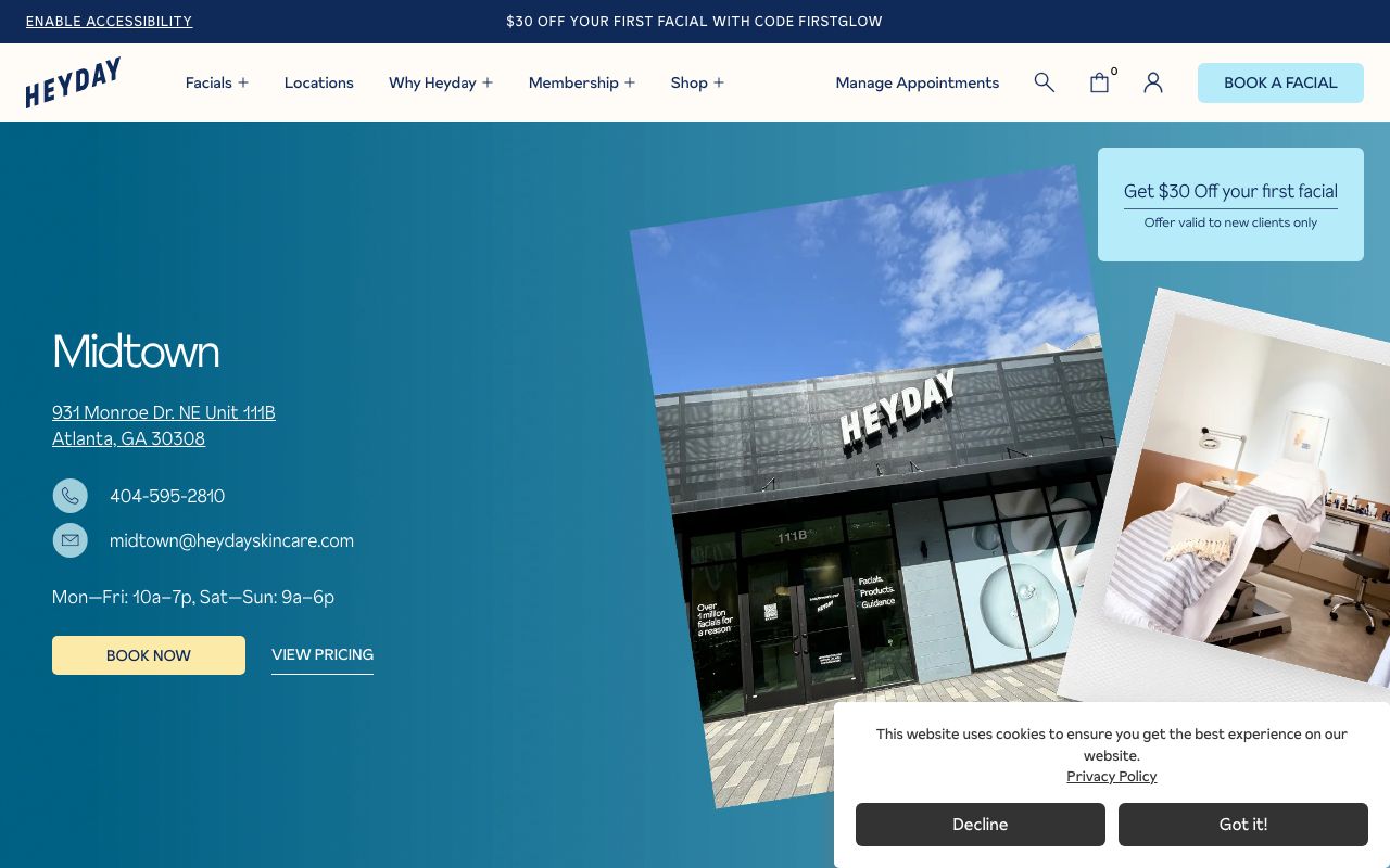 Heyday Skincare Midtown