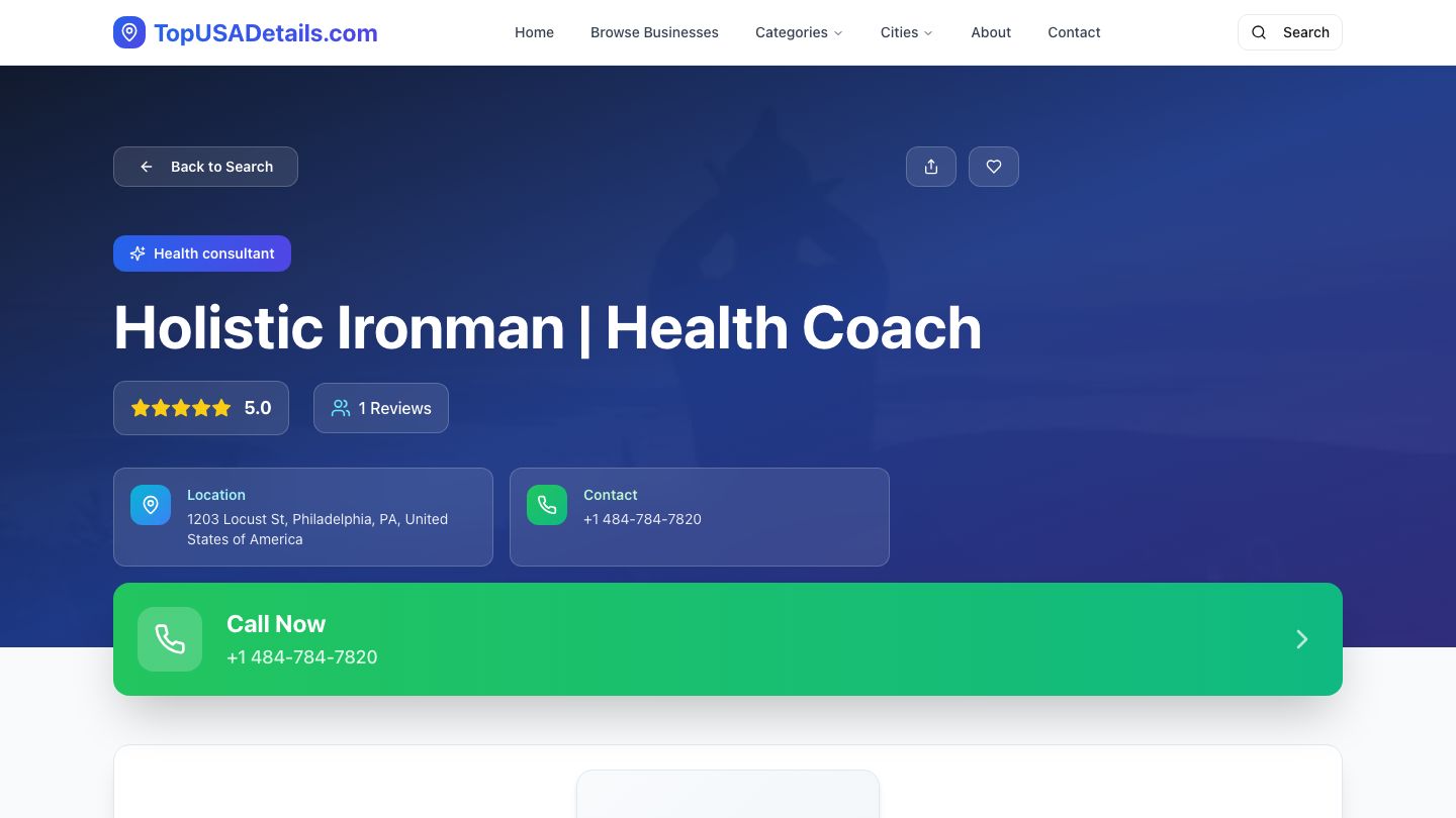 Holistic Ironman | Health Coach