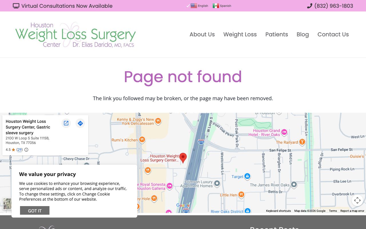 Houston Weight Loss Surgery Center, Gastric sleeve surgery