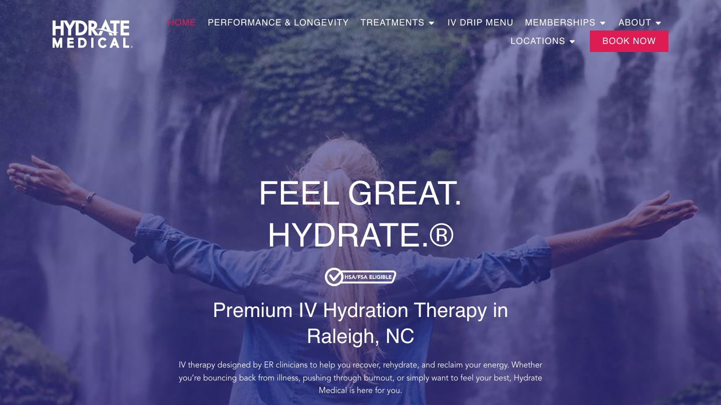 Hydrate Medical, IV Hydration Raleigh