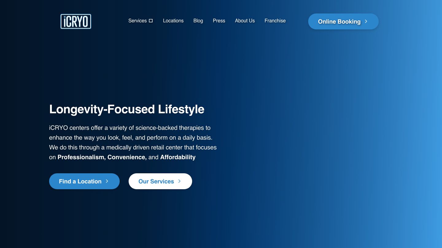 iCRYO Desert Ridge - CRYOTHERAPY + iV THERAPY + BODY SCULPTING + RED LIGHT THERAPY